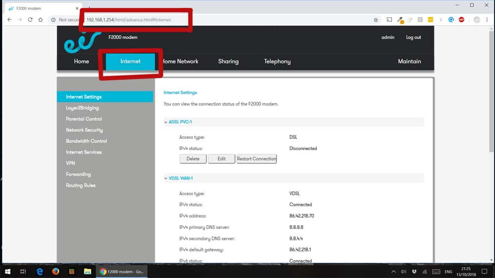 Update DNS Settings