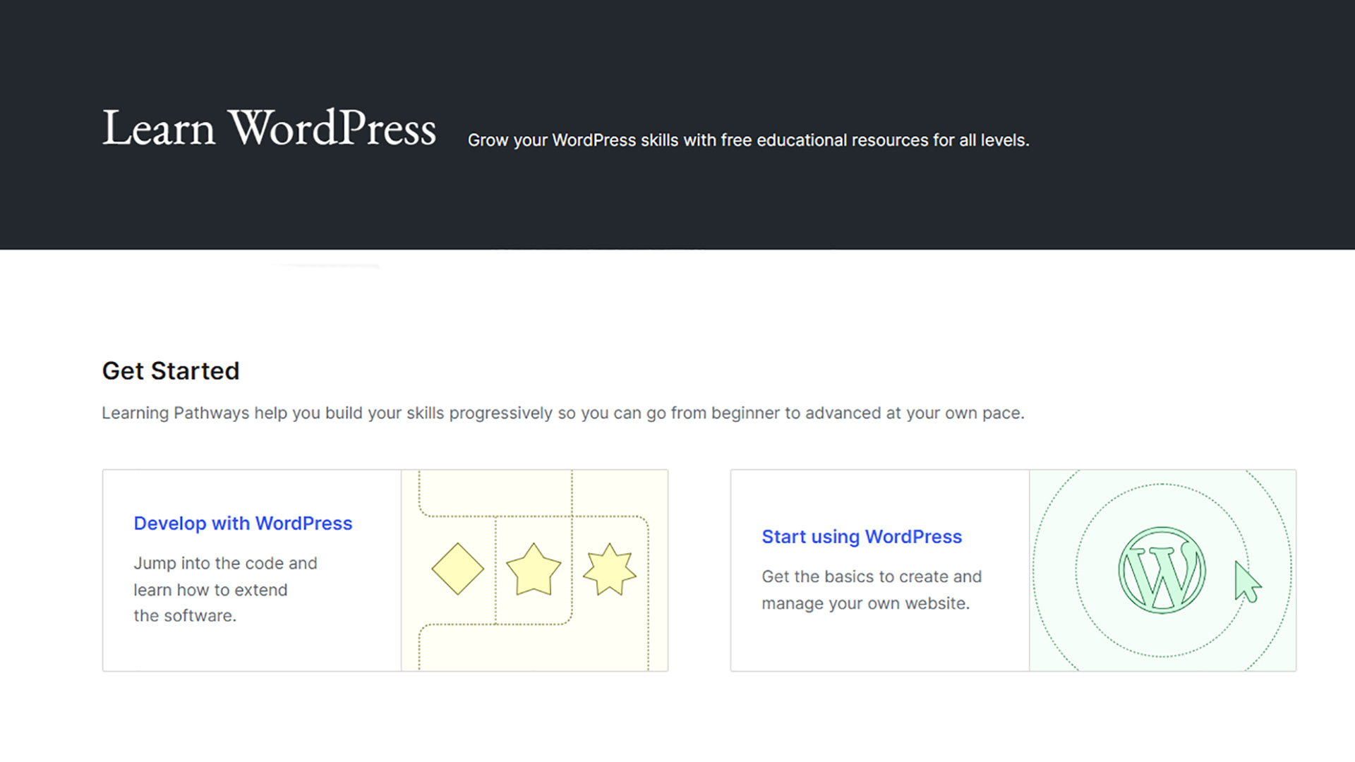 WordPress Learning Pathways